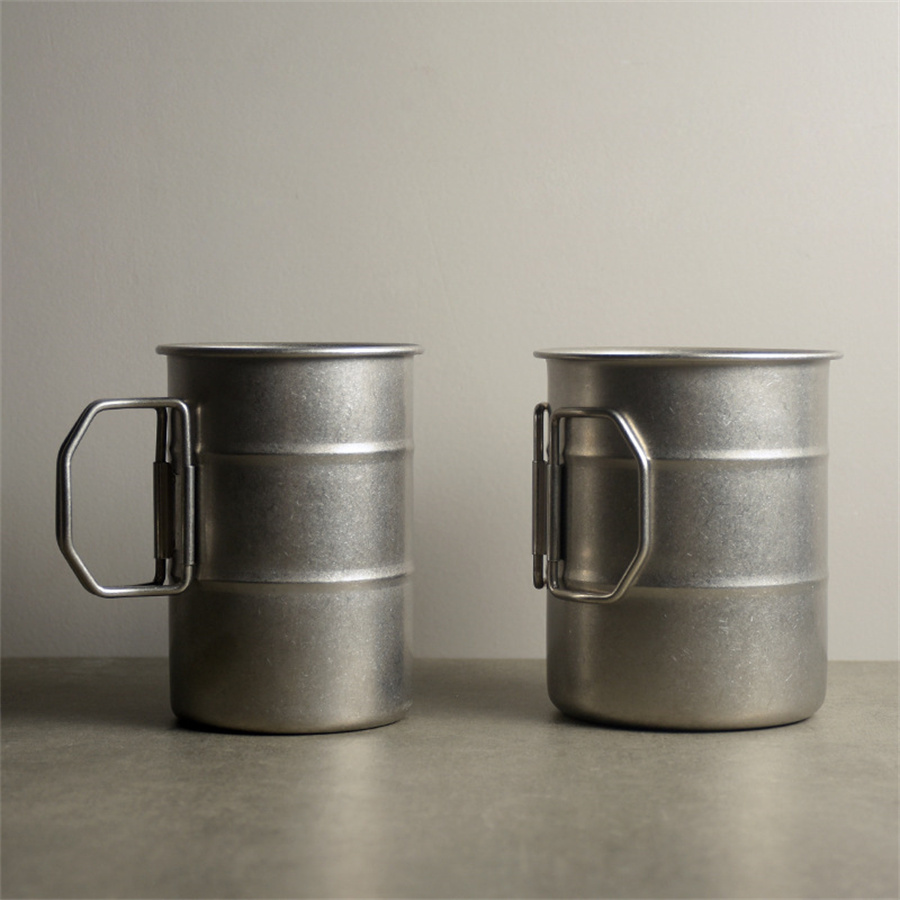 Coffee Tea Sugar Canister Set - Vintage Açık Hava Kamp Kupası Katlanabilir