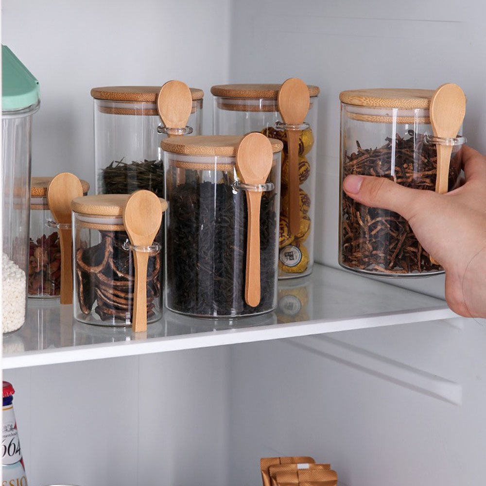 Coffee Tea Canister Set - Hava Geçirmez Gıda Saklama Plastik Kapları