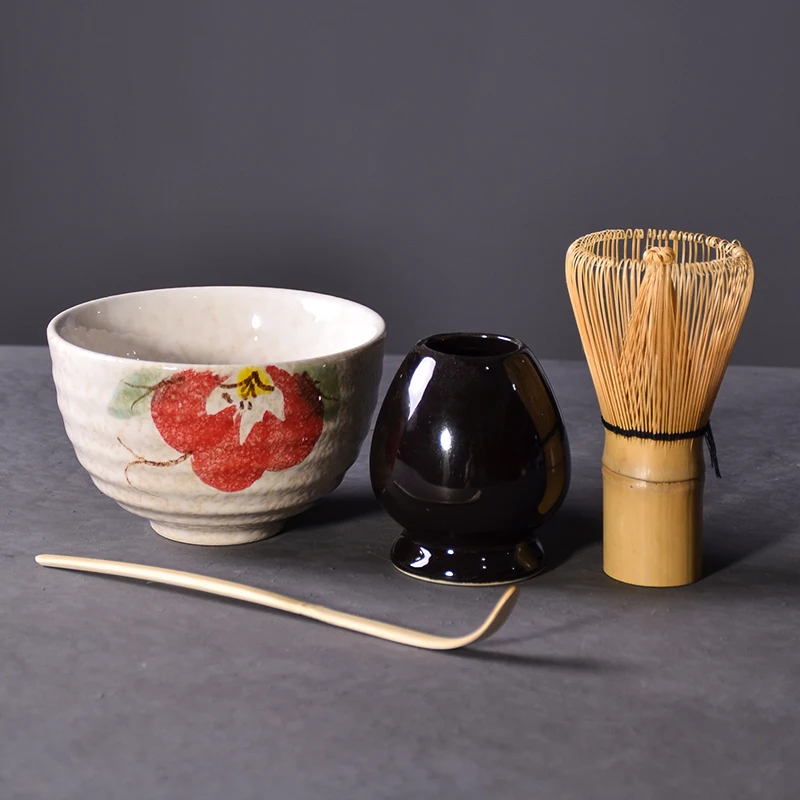 Matcha Whisk Set - Tangpin 4 adet/takım Geleneksel Matcha Giftset