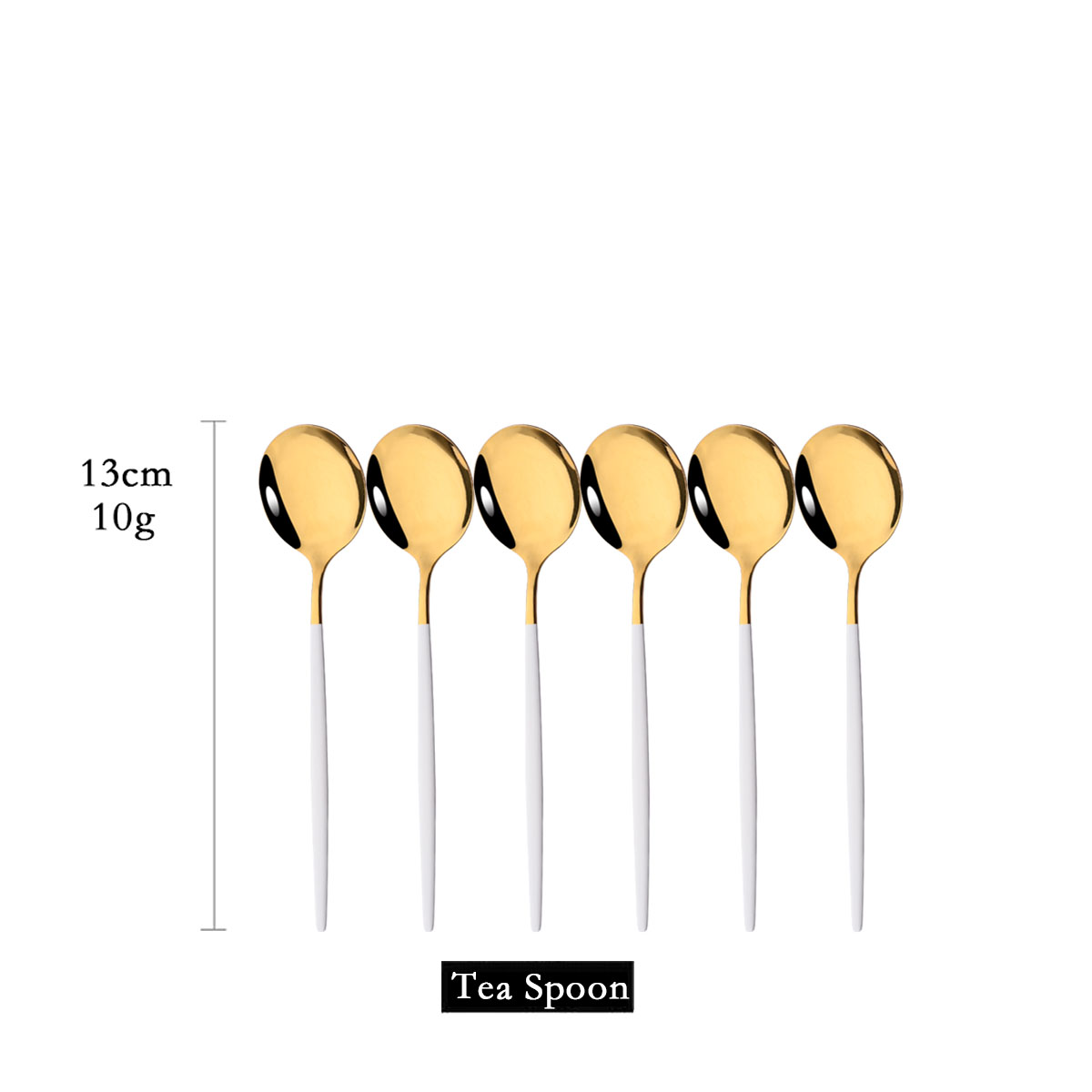Coffee Tea Sugar Canister Set - 6 adet ayna beyaz altın çay