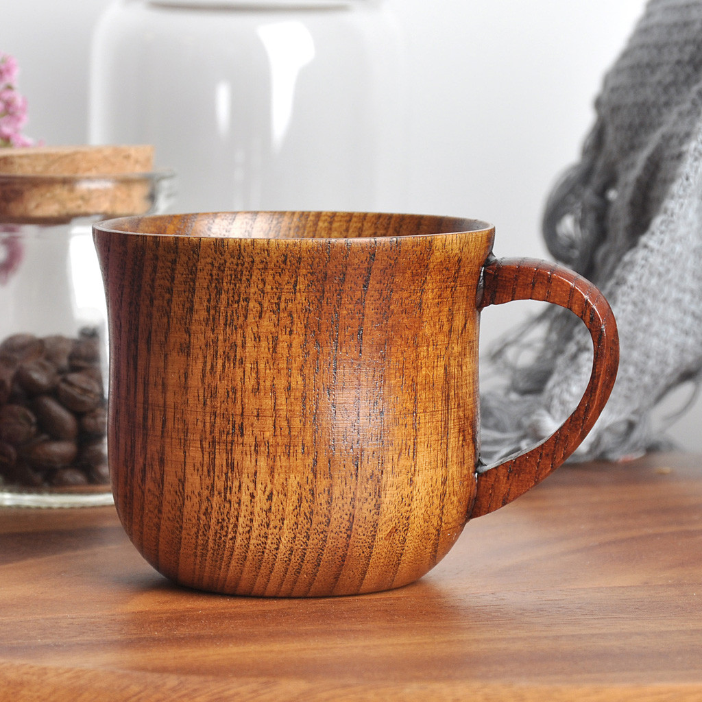 Morning Tea Coffee - Ahşap Kahve Kupası El Yapımı Doğal