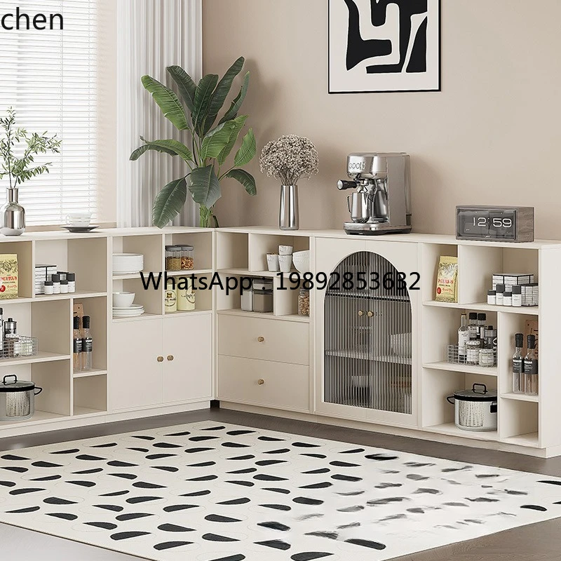 Coffee & Tea - Pastry Góc Xanh - i7 Krem Rengi Kombinasyon Yemek Dolabı