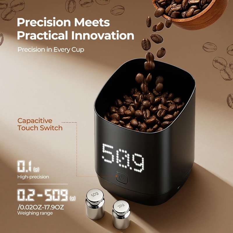 Coffee Bean Scale - Akıllı Kahve Tartım Kabı Elektronik Terazi