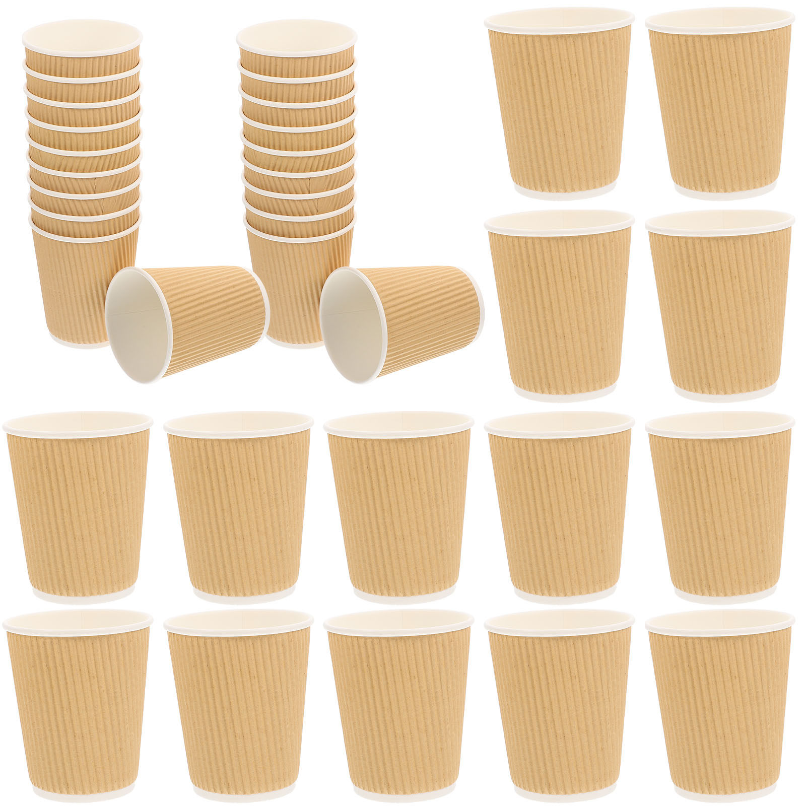 Wallpaper Coffee And Tea - 50 Adet Çift Cidarlı Tek Kullanımlık