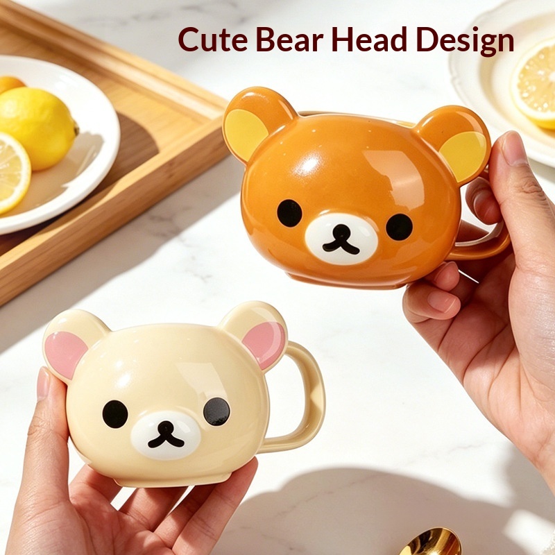 Coffee Y Tea - Yeni Rilakkuma Seramik Kupa Karikatür Ayı