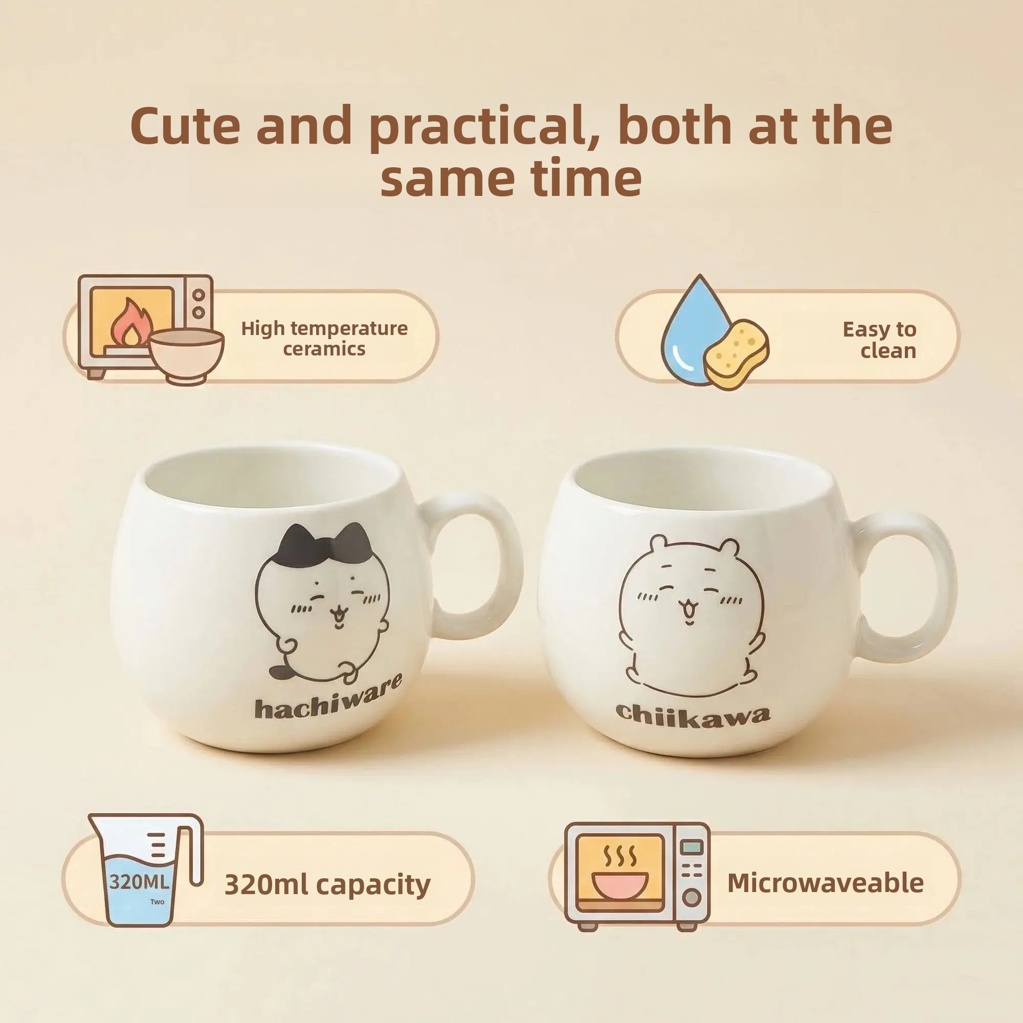 Chiikawa Seramik Çay Kahve Kup - Coffee Y Tea incelemesi ve fiyatı