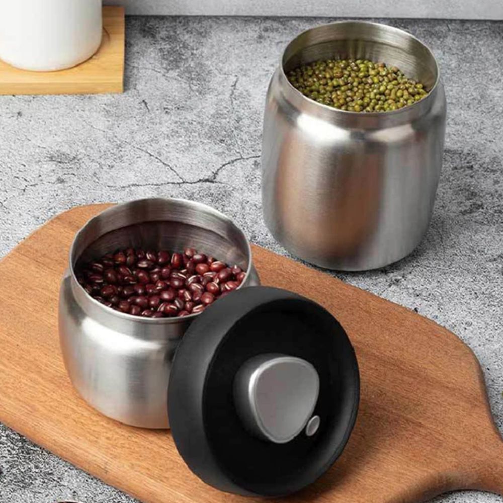 304 Paslanmaz Çelik Kahve Çeki - Coffee Tea Canister Set incelemesi ve fiyatı