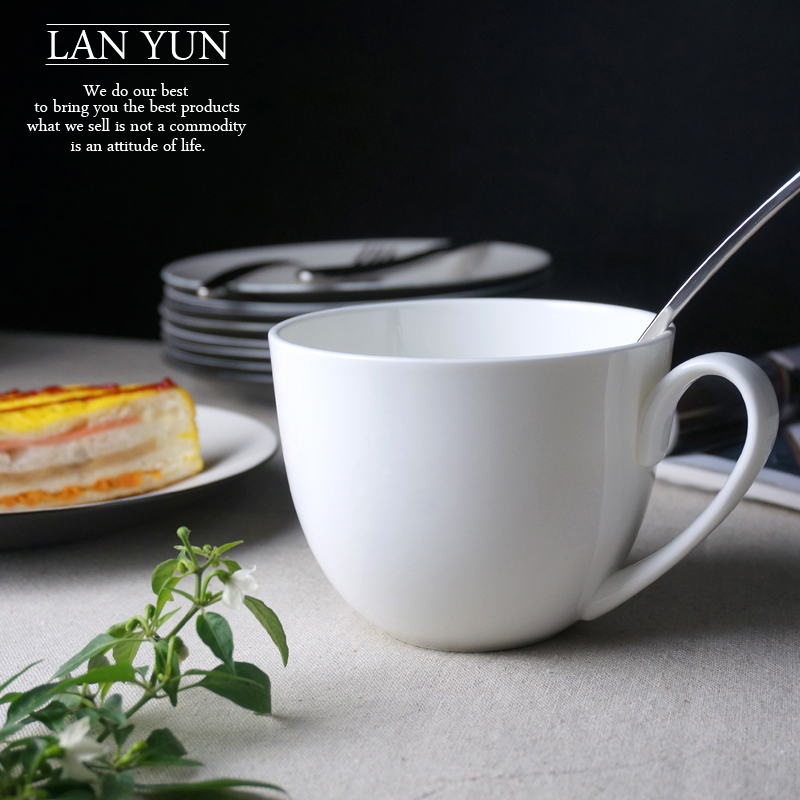 700ML, Sade Beyaz Kemik Çini K - Morning Tea Coffee incelemesi ve fiyatı