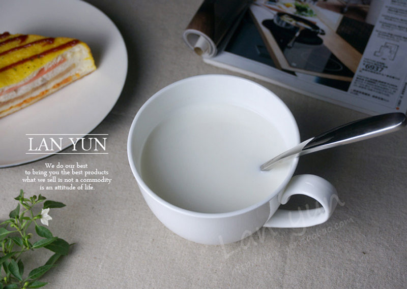 700ML, Sade Beyaz Kemik Çini K - Morning Tea Coffee incelemesi ve fiyatı