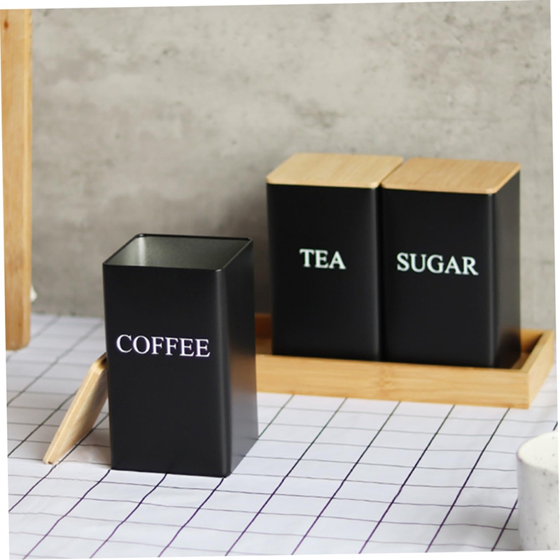 3'lü Çay Kahve Şeker Saklama K - Coffee Tea Sugar Canister Set incelemesi ve fiyatı