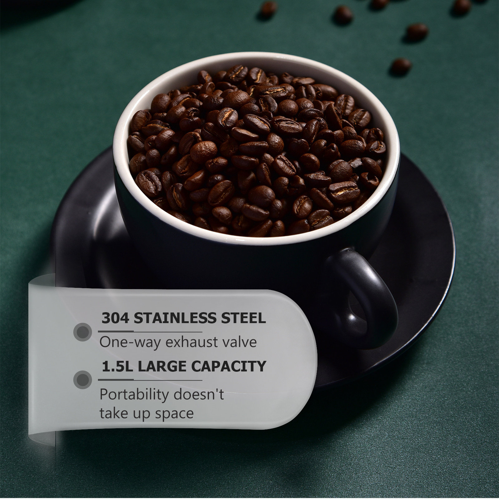 1 Adet Premium Paslanmaz Çelik - Coffee Tea And Bean incelemesi ve fiyatı