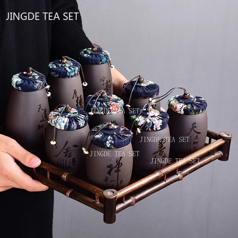 Çin mor kum küçük çay kavanoz  - Coffee Tea Canister Set incelemesi ve fiyatı